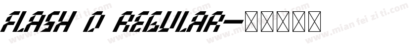 Flash D Regular字体转换